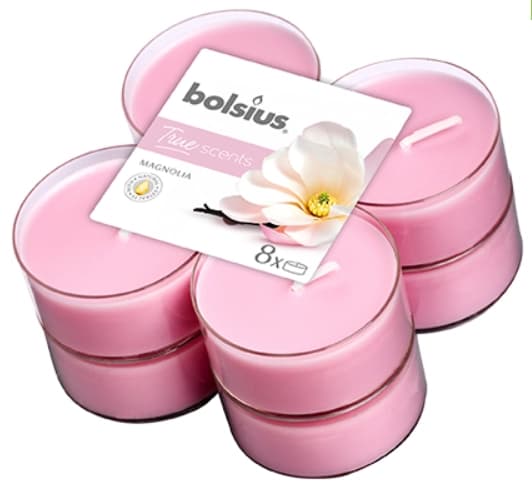 BOLSIUS Podgrzewacze zapachowe Magnolia 8 szt. True Scents