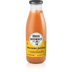 BRACIA SADOWNICY Sok tłoczone jabłko z marchewką 750 ml BRACIA SADOWNICY Sok tłoczone jabłko z marchewką 750 ml
