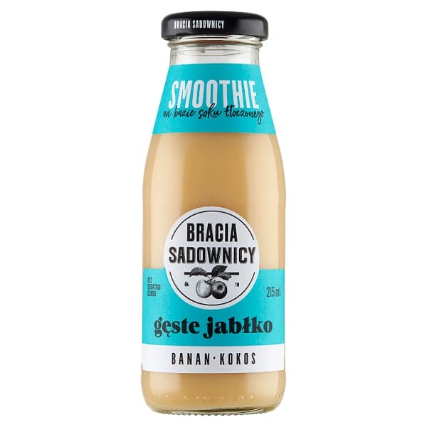 BRACIA SADOWNICY Smoothie gęste jabłko z bananem i kokosem 215 ml