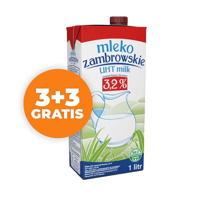 ZAMBROWSKIE Mleko 3,2% UHT 1000 ml