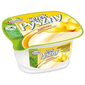 MLEKPOL Serek homogenizowany pyszny waniliowy 140 g MLEKPOL Serek homogenizowany pyszny waniliowy 140 g