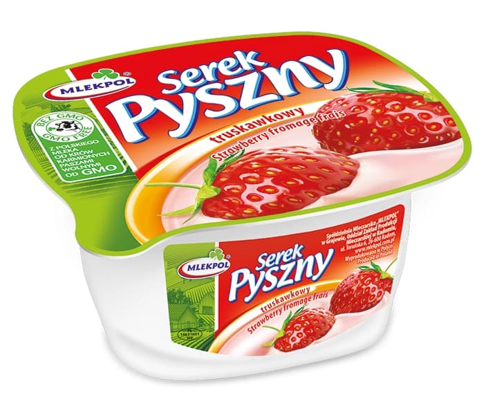MLEKPOL Serek Pyszny homogenizowany truskawkowy 140 g