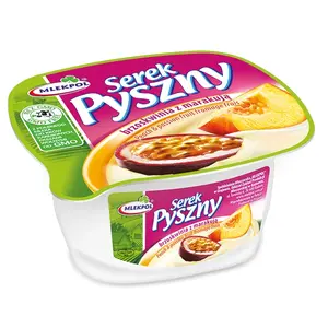 MLEKPOL Serek Pyszny homogenizowany brzoskwinia z marakują 140 g MLEKPOL Serek Pyszny homogenizowany brzoskwinia z marakują 140 g