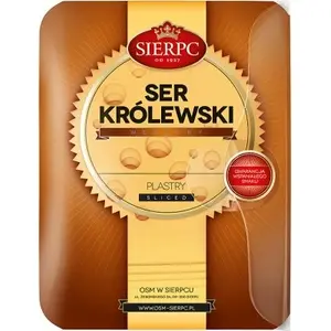 SIERPC Ser Królewski wędzony w plastrach 135 g SIERPC Ser Królewski wędzony w plastrach 135 g