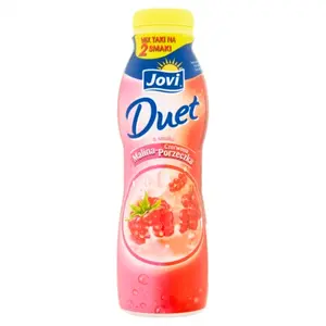 JOVI DUET Napój jogurtowy malina-czerwona porzeczka 350 g JOVI DUET Napój jogurtowy malina-czerwona porzeczka 350 g