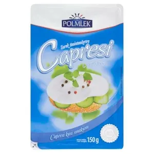 POLMLEK CAPRESI Serek śmietankowy w plastrach 150 g POLMLEK CAPRESI Serek śmietankowy w plastrach 150 g