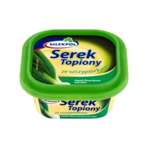 MLEKPOL Serek topiony ze szczypiorkiem 100 g MLEKPOL Serek topiony ze szczypiorkiem 100 g