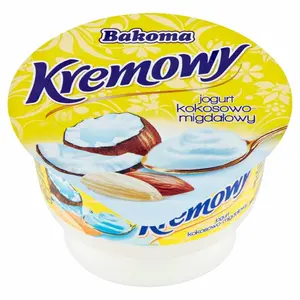 BAKOMA Jogurt kremowy kokosowo-migdały 150 g BAKOMA Jogurt kremowy kokosowo-migdały 150 g
