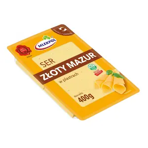 MLEKPOL Ser Złoty Mazur w plastrach 400 g MLEKPOL Ser Złoty Mazur w plastrach 400 g