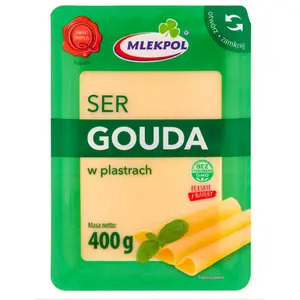 MLEKPOL Ser Gouda w plastrach 400 g MLEKPOL Ser Gouda w plastrach 400 g