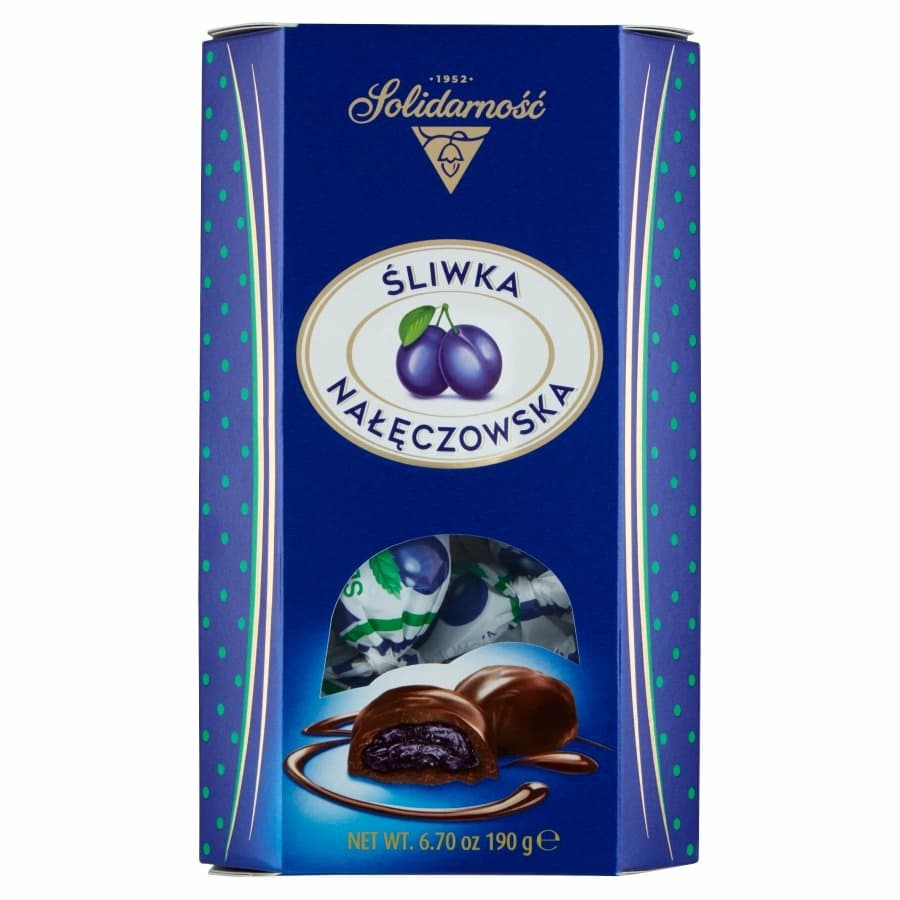 SOLIDARNOŚĆ Śliwka Nałęczowska w czekoladzie 190 g