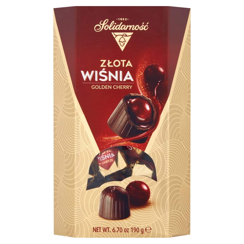 SOLIDARNOŚĆ Złota Wiśnia w czekoladzie 190 g