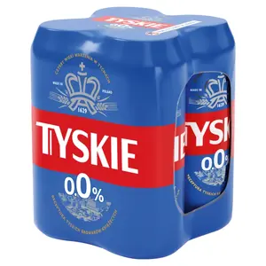 TYSKIE Piwo bezalkoholowe 4x500 ml 2000 ml TYSKIE Piwo bezalkoholowe 4x500 ml 2000 ml