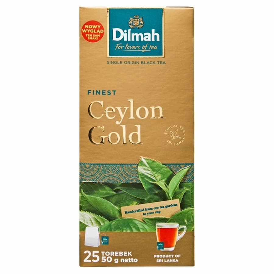 DILMAH Herbata czarna ekspresowa Ceylon Gold 25 szt. 50 g
