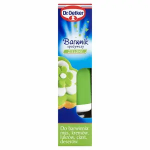 DR. OETKER Barwnik spożywczy zielony 10 g DR. OETKER Barwnik spożywczy zielony 10 g