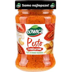 ŁOWICZ Pesto czerwone 180 g ŁOWICZ Pesto czerwone 180 g