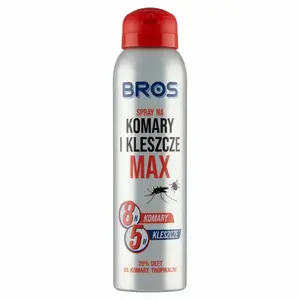 BROS Spray na komary i kleszcze Max 90 ml BROS Spray na komary i kleszcze Max 90 ml