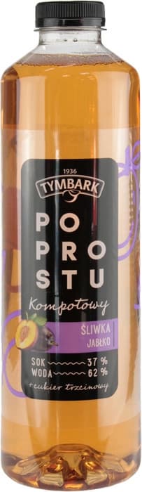 TYMBARK PO PROSTU Kompotowy śliwka jabłko napój niegazowany 1250 ml