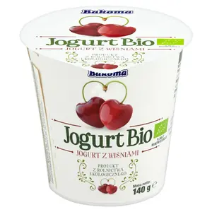 BAKOMA PREMIUM Jogurt z wiśniami BIO 140 g BAKOMA PREMIUM Jogurt z wiśniami BIO 140 g