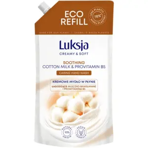 LUKSJA CREAMY & SOFT Mydło w płynie zapas Cotton Milk & Provitamin B5 900 ml LUKSJA CREAMY & SOFT Mydło w płynie zapas Cotton Milk & Provitamin B5 900 ml