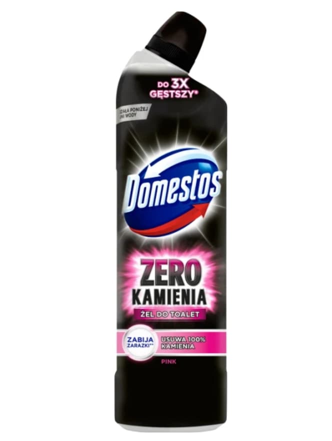 DOMESTOS ZERO KAMIENIA Żel do WC pink 750 ml