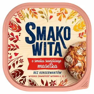 SMAKOWITA Margaryna o smaku swojskiego masełka 450 g SMAKOWITA Margaryna o smaku swojskiego masełka 450 g