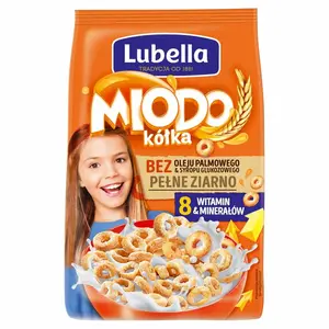 MLEKOŁAKI Miodo Kółka zbożowe kółka z miodem 500 g MLEKOŁAKI Miodo Kółka zbożowe kółka z miodem 500 g