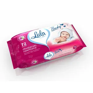 LULA BABY Chusteczki nawilżane z alantoiną 72 szt. LULA BABY Chusteczki nawilżane z alantoiną 72 szt.