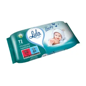 LULA BABY Chusteczki nawilżane z aloesem 72 szt. LULA BABY Chusteczki nawilżane z aloesem 72 szt.