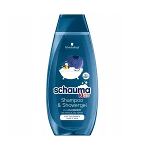 SCHAUMA KIDS Szampon i odżywka do włosów borówka 400 ml SCHAUMA KIDS Szampon i odżywka do włosów borówka 400 ml