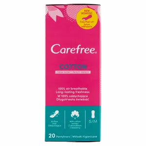 CAREFREE Wkładki higieniczne Cotton 20 szt. CAREFREE Wkładki higieniczne Cotton 20 szt.