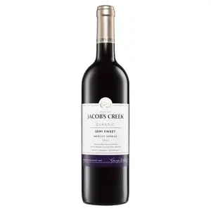 JACOB'S CREEK Wino Merlot Shiraz czerwone półsłodkie 750 ml JACOB'S CREEK Wino Merlot Shiraz czerwone półsłodkie 750 ml