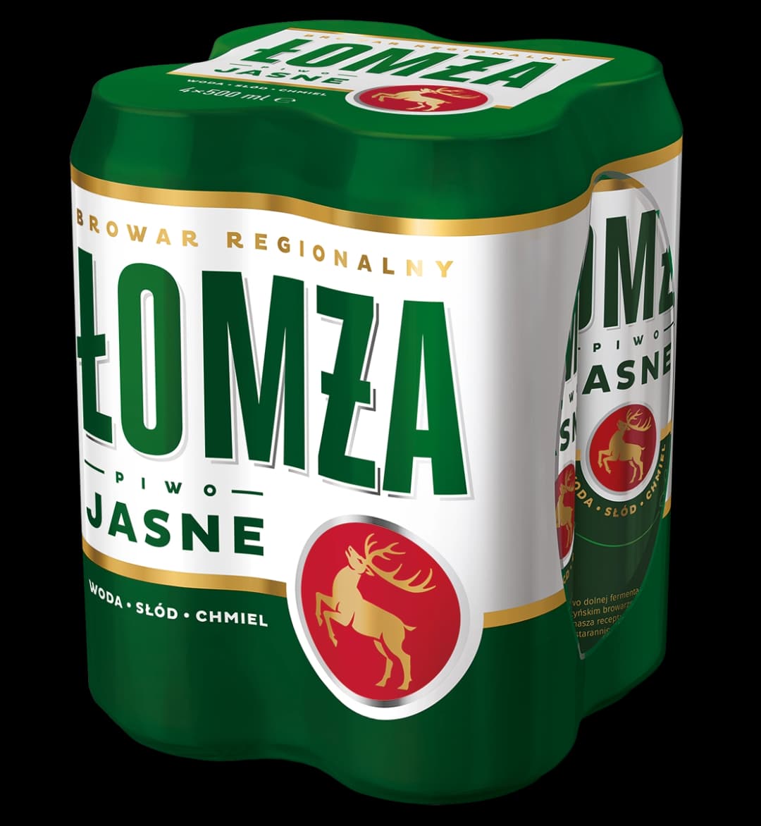 ŁOMŻA Piwo jasne 4x500 ml 2000 ml
