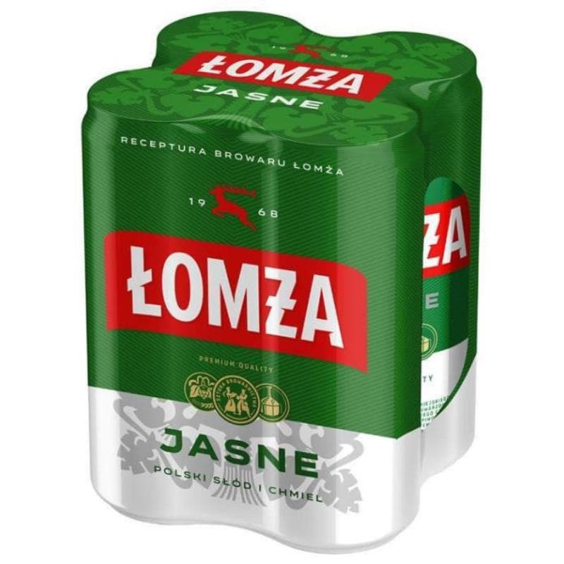 ŁOMŻA Piwo jasne 4x500 ml 2000 ml