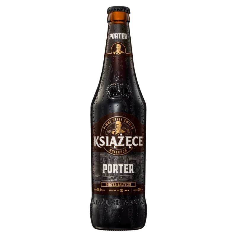 KSIĄŻĘCE Piwo Porter ciemne butelka 500 ml