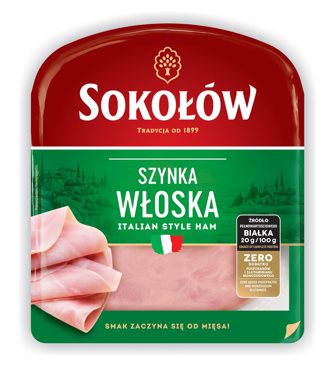 SOKOŁÓW Szynka włoska 140 g