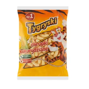 TYGRYSKI Chrupki kukurydziane naturalne 90 g TYGRYSKI Chrupki kukurydziane naturalne 90 g