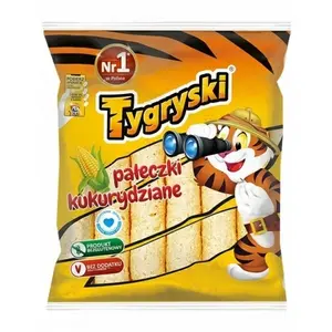 TYGRYSKI Pałeczki kukurydziane 50 g TYGRYSKI Pałeczki kukurydziane 50 g