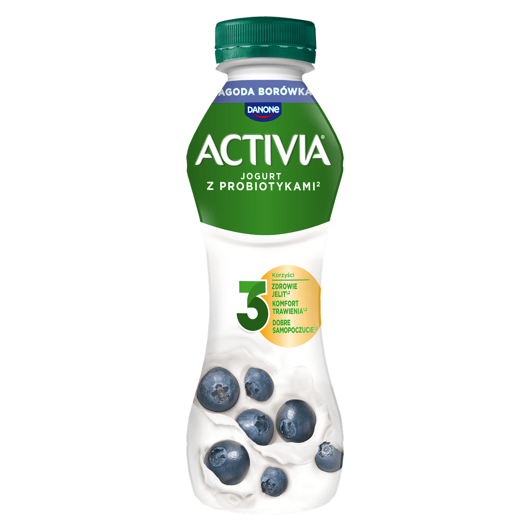DANONE ACTIVIA Jogurt jagoda borówka 280 g