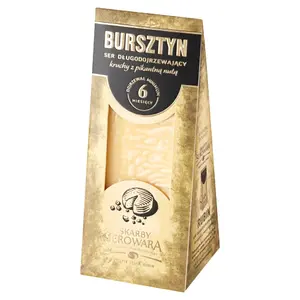 SKARBY SEROWARA Ser długodojrzewający Bursztyn 180 g SKARBY SEROWARA Ser długodojrzewający Bursztyn 180 g