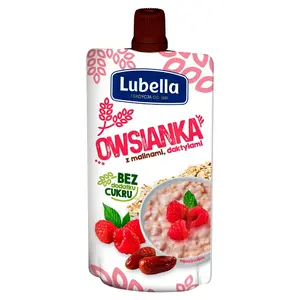 LUBELLA Owsianka z malinami i daktylami 100 g LUBELLA Owsianka z malinami i daktylami 100 g