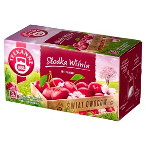 TEEKANNE ŚWIAT OWOCÓW Herbatka owocowa Słodka wiśnia 20 szt. 50 g TEEKANNE ŚWIAT OWOCÓW Herbatka owocowa Słodka wiśnia 20 szt. 50 g