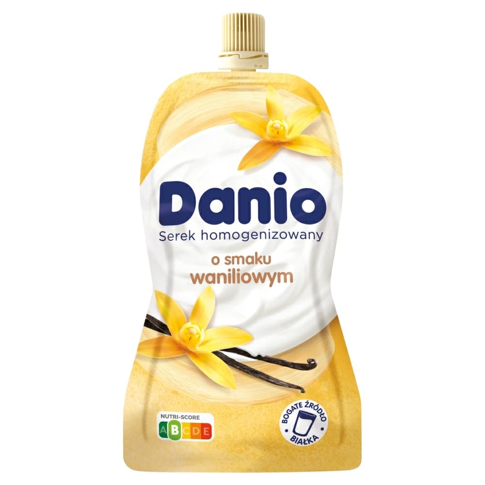DANONE DANIO Serek homogenizowany o smaku waniliowym saszetka 120 g