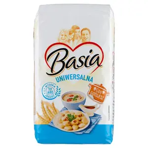 BASIA Mąka uniwersalna pszenna typ 480 1000 g BASIA Mąka uniwersalna pszenna typ 480 1000 g