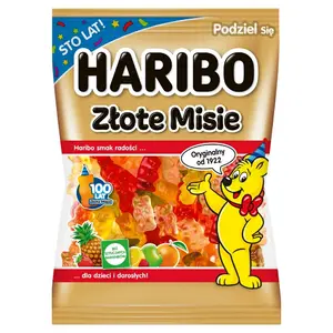 HARIBO ZŁOTE MISIE Żelki owocowe 175 g HARIBO ZŁOTE MISIE Żelki owocowe 175 g