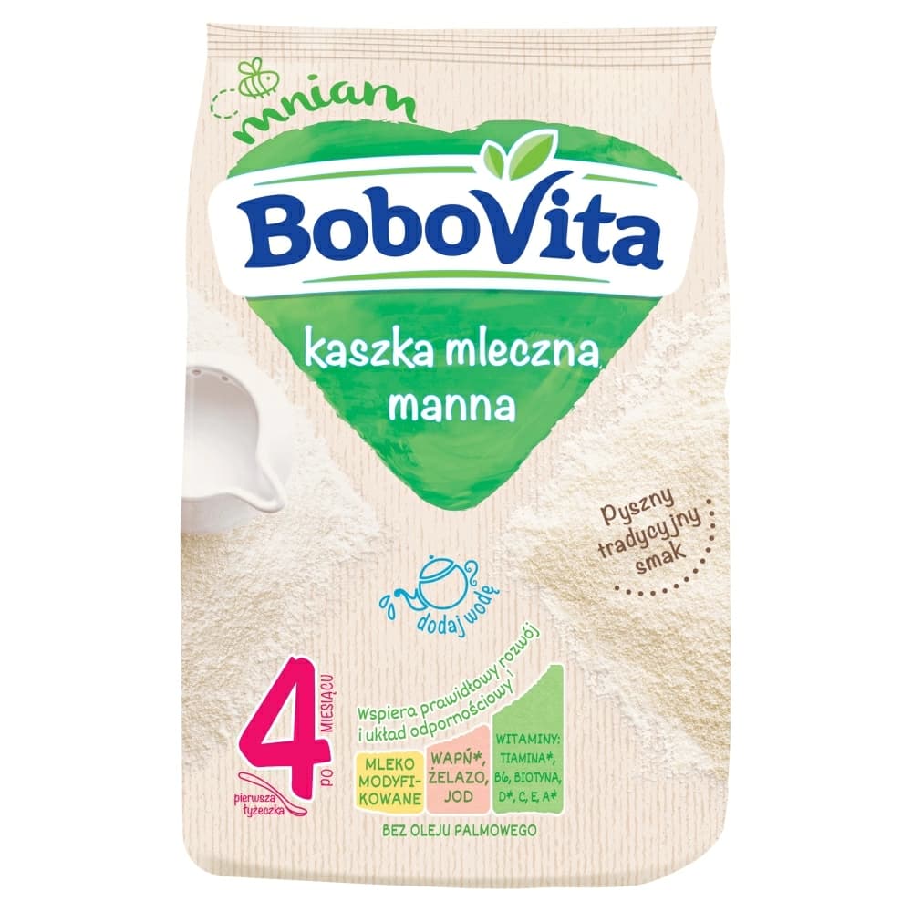 BOBOVITA Kaszka mleczna manna po 4 miesiącu 230 g