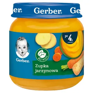 GERBER Zupka jarzynowa dla niemowląt po 4. miesiącu 125 g GERBER Zupka jarzynowa dla niemowląt po 4. miesiącu 125 g