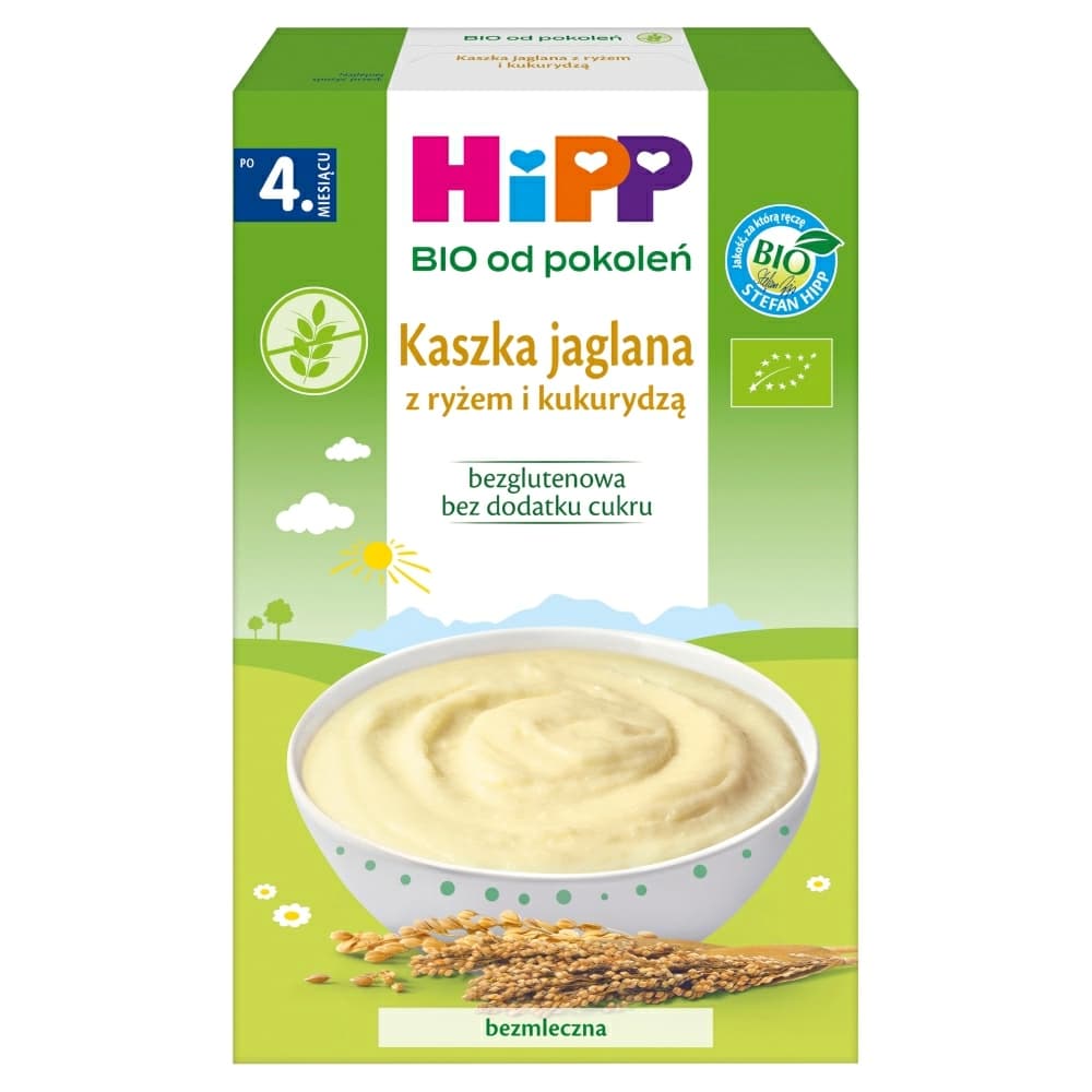 HIPP BIO Kaszka jaglana z ryżem i kukurydzą po 4. miesiącu BIO 200 g