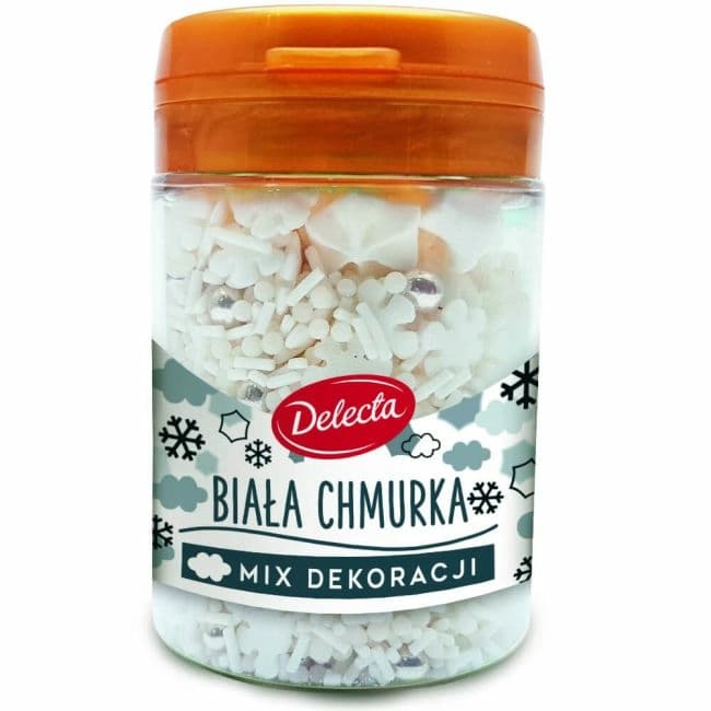 DELECTA Mix dekoracji Biała chmurka 55 g