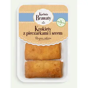KUCHNIA BRAWATY Krokiety z pieczarkami i serem 350 g KUCHNIA BRAWATY Krokiety z pieczarkami i serem 350 g